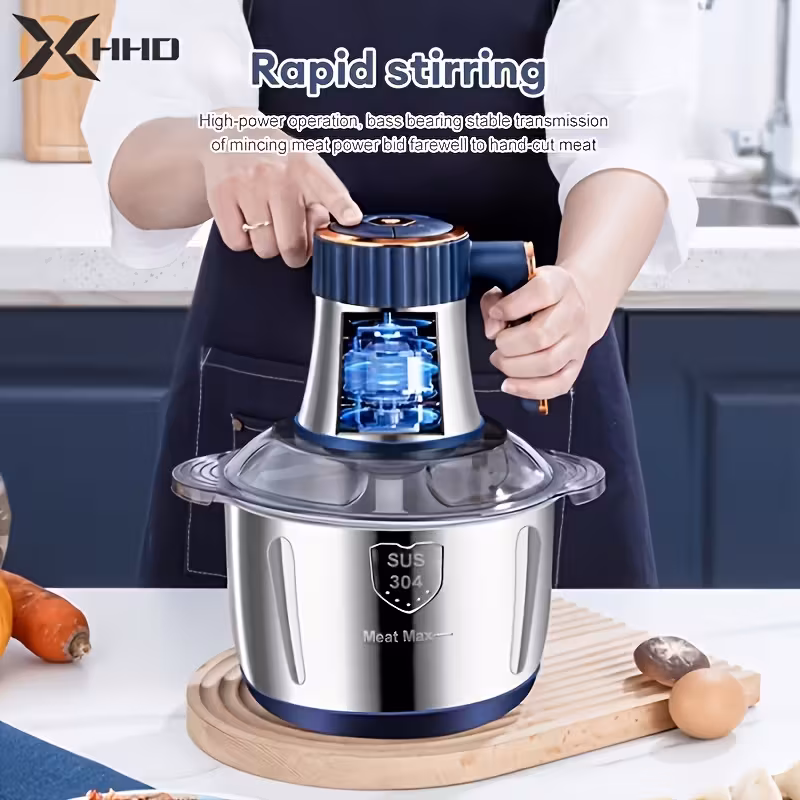 thumbnail image 1 of Picadora Eléctrica de Carne y Procesador de Alimentos con Hacedor de Fideos - Motor Potente de 500W,, 1 of 1