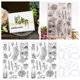 thumbnail image 5 of Claro, Transparente, Manualidades, Jarrón Transparente, Seguro Para álbumes De Fotos, Tarjetas De Felicitación ANGGREK Vase Transparent Stamp, 5 of 8