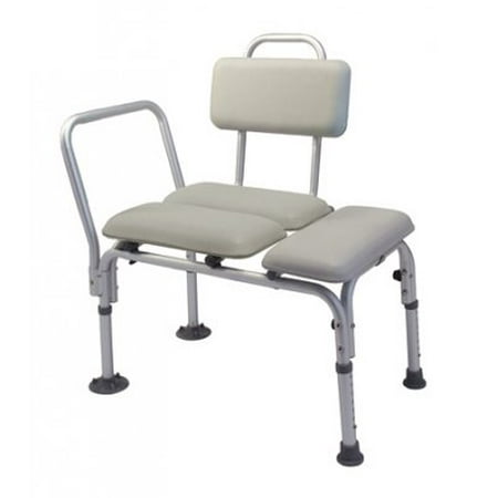 Lumex 7958a Padded Commode Transfer Bench With Tub Clamp