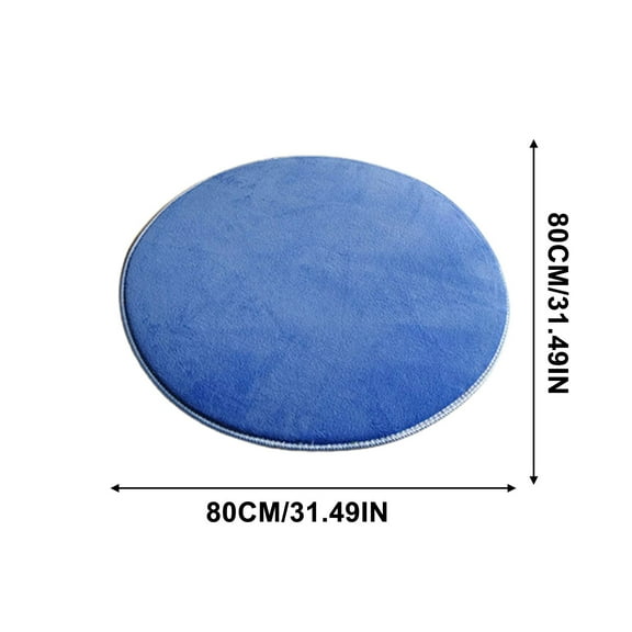 Tainini 31x31InchRound Rug ,Ultra-Soft Modern Circle Area Rug Fluffy Shag Circular Rug for Nursery Room, Non-Slip Home Carpet