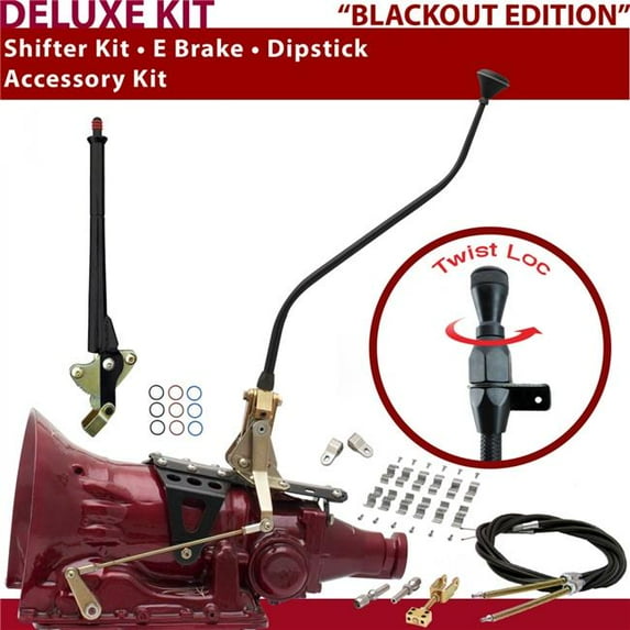 American Shifter PG Shifter Kit 23 in. Swan E Brake Cable Clamp Clevis Dipstick for D357F