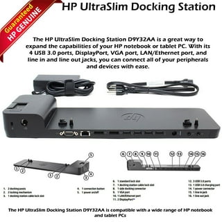 HP UltraSlim Docking Station Noir