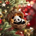 thumbnail image 1 of Adorno colgante de árbol de Navidad para animales del bosque, diseño caprichoso, decoración versátil, acrílico duradero, uso en temporada navideña, 10 cm, 1 of 5