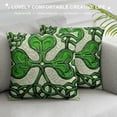 thumbnail image 3 of Nawypu  St Patricks Day Clover Throw Pillow Cover,Shamrock Cushion Case Decoration for Sofa Couch, 3 of 5