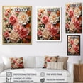 thumbnail image 4 of Designart "Carnations love Ruffles An" Floral & Botanical Floater Framed Canvas Art Print, 4 of 7