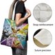 thumbnail image 3 of Eevee: Evoluciones Estéticas Bolso de tela con estampado de lienzo para mujer, bolsa de compras reutilizable y estética, con cremallera interior, regalo para mujer,38*45cm., 3 of 6
