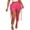 A-Hot Pink, variant on Jinhomg Women's Club Shorts 2025 Trendy Lace Up Tassel Leather Shorts Casual High Waist Criss Cross Shorts Night Party Short Pants Black M