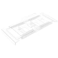 thumbnail image 4 of jinwen Fish Tank Storage Rack Easy to Install Practical Premium Tool Storage Holder Transparent, 4 of 9