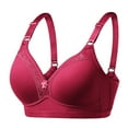 thumbnail image 3 of Sngxgn Women's Full Figure Beauty Back Smoothing Bra(Red,80C), 3 of 4