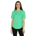 thumbnail image 1 of Inkmeso Coupe Régulière Col Rond Uni pour Femmes Manches Courtes Décontractées Tee-Shirt Doux, 1 of 7