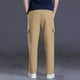 thumbnail image 5 of Amzcrzy Pantalones Clásicos Hombre Color Liso Cintura Elástica Cómodos Transpirables Elásticos Moda Informal Senderismo Pescar Correr Ejercicio Bolsillos Tallas S-3XL Marrón, 5 of 8