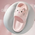 thumbnail image 3 of Women House Slippers Cloud Cat Cartoon Cute Funny Sandals Couples Summer Flip Flops Eva Female Male Beach Slides Home Shoes, 3 of 6