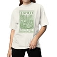 thumbnail image 2 of Tahiti Botanical Stamp Art 1962 Women's T-shirt, 2 of 3