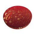thumbnail image 1 of Disketp Merry Christmas Funda Redonda para Taburete, Funda de Cojín para Silla de Bar Suave y Elástica-12 inch, 1 of 7