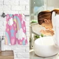 thumbnail image 7 of GZHJMY Rainbow Pattern Print Pure Cotton Hand Towels for Bath Decorative Guest Towels Fingertip Towels for Bathroom Spa Gym, 2-Piece, 16 x 28 inches（126）, 7 of 7
