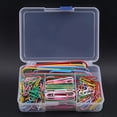 thumbnail image 3 of 250 piezas/caja de clips de papel de colores variados, clips metálicos grandes, accesorios de oficina para estudiantes, 3 of 13