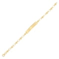 thumbnail image 2 of Kristen Kesho Sterling Silver, 18 Karat Gold-plated Heart ID Bracelet for Kids 6", 2 of 2