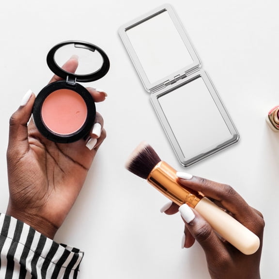 Koolleo Retro Compact Mirror Folding Mirror Small Pocket Mirror Makeup Mirror Women Purse Mirror