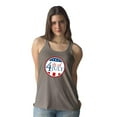 thumbnail image 2 of The 4Th Of July Stamp Racerback Tank Women -Image by Shutterstock, Female Small, 2 of 4