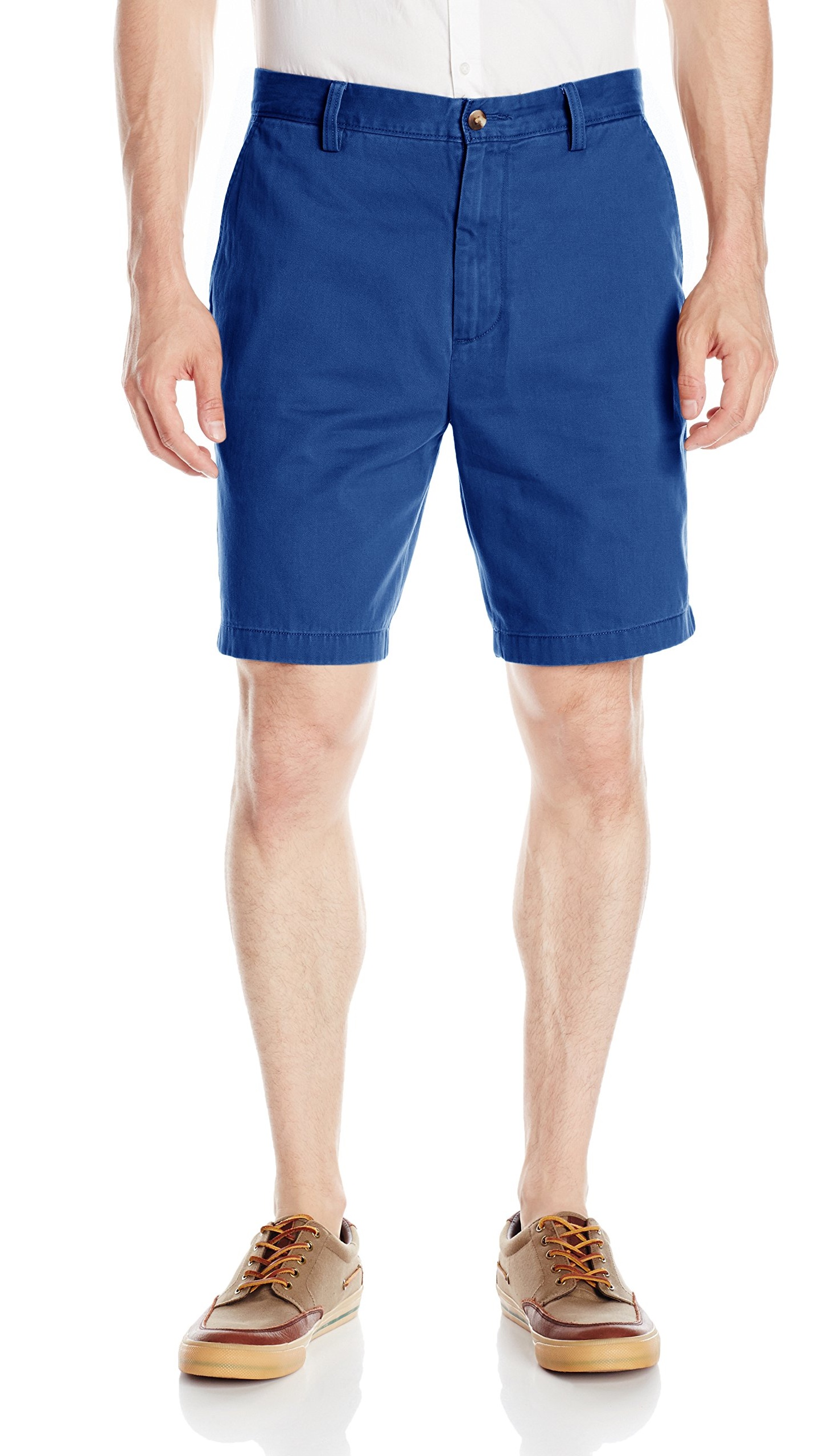 blue walking shorts