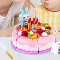 thumbnail image 4 of 37 Pcs Gâteau d'Anniversaire Coloré Factice 6 Tranches Rose, 4 of 8
