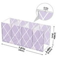 thumbnail image 3 of Purple Block Acrylic Pencil Pen Holder Cup 4 Compartments Desktop Organiser 7.87"x2.78"x3.54", 3 of 7