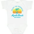 thumbnail image 3 of Inktastic Summer Enjoy the Sunshine Myrtle Beach South Carolina Blue Boys or Girls Baby Bodysuit, 3 of 5