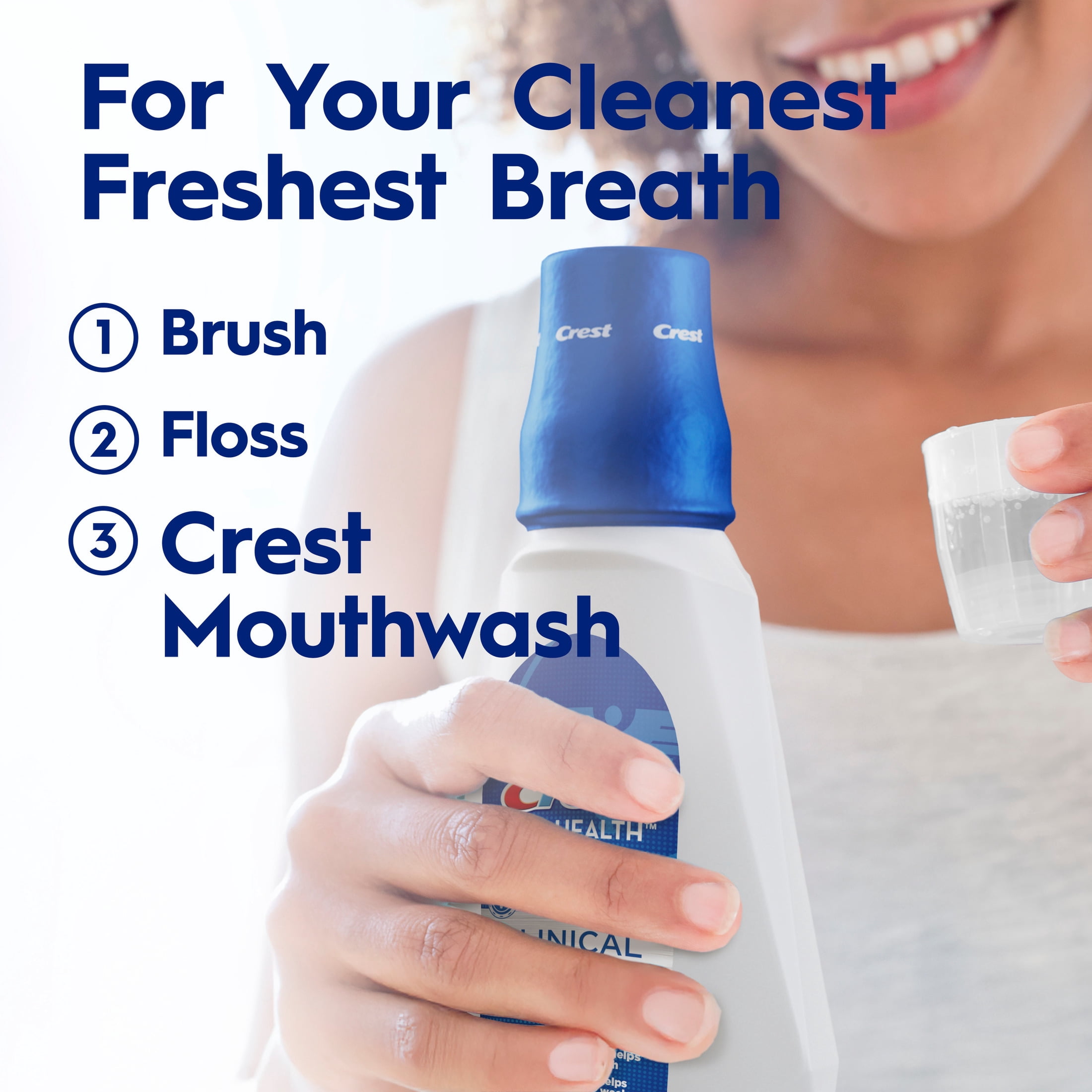 Crest Mouthwash, Pro-Health Clinical Mouthwash, Alcohol Free, Antigingivitis & Antiplaque, Deep Clean Mint- 946 mL