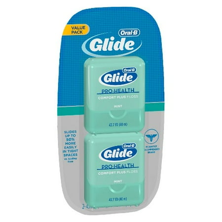 Glide Floss Mint - Oral-B Glide Pro-Health Comfort Plus Floss Mint 43.7 yd(pack of 1)