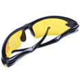thumbnail image 3 of 3X Black Frame Yellow Night Vision Sheet Outdoor Cycling Sunglasses, 3 of 5