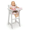 thumbnail image 4 of Doll High Chair with Accessories and Free Personalization Kit - White/Pink/Chevron, 4 of 8