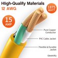 thumbnail image 2 of Cable de extensión Deeklify calibre 12, 15 m, impermeable, con luz indicadora, 2 of 7