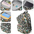 thumbnail image 4 of Tractor and Haybales White Pattern Backpack for School, Cute School Bag with Adjustable Shoulder Straps and Padded Back, 16.9"x12.6"x5.9", 4 of 5