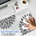 thumbnail image 4 of Long Mouse Pads for Desk,Gray Floral Pattern Desk Mats on Top Of Desks, Desk Mouse Pad Extra Large with 3mm Non-Slip Base and Stitched Edge for Gaming,Office,Work,Home 35.4"x15.7", 4 of 6