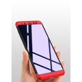 thumbnail image 3 of Pour Samsung A8 2018 Étui Protectrice 360 Degrés Ultra Fine Rigide Rouge Noir Rouge, 3 of 5
