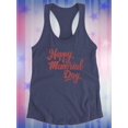 thumbnail image 3 of Memorial Day Bold  Racerback Tank Women -Image by Shutterstock, Female XX-Large, 3 of 4