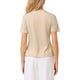thumbnail image 3 of INSPIRAR CHIC Blusa Elegante y Brillante para Mujeres con Tops de Rhinestone para Cócteles y Fiestas M Beige, 3 of 5