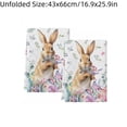 thumbnail image 3 of Taicans Easter Kitchen Towels Set of 2,Absorbent Soft Dish Towels Hand Towels with Bunny Egg Pattern,Fast Drying Tea Towels for Cooking Baking Table Decoration,25.9x16.9 Inch, 3 of 6