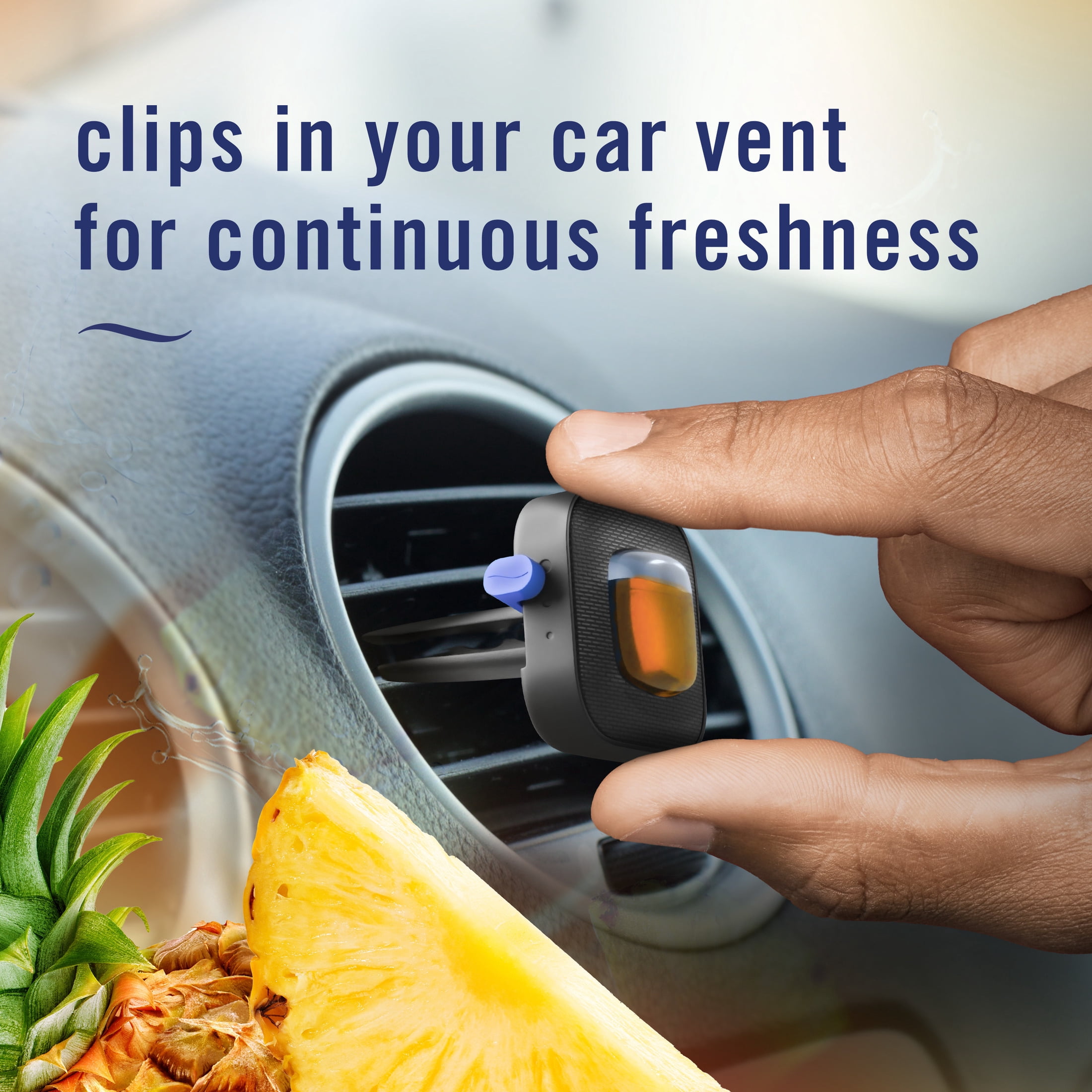 (8 pack) Febreze Car Air Freshener, Odor-Fighting Automotive Vent Clip, Tropical Blend Scent, 2 Count