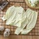 thumbnail image 1 of Conjunto de ropa para niños y niñas, pijama con estampado de camiseta de manga larga, Tops con pantalones, ropa de dormir para bebé, novedad de 2023, 1 of 4