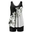 thumbnail image 5 of Hvot&aat Women's Tankini Two Piece Swimsuits Modest Floral Printed Bathing Suits Blouson Tank Top with Boyshorts Swimwear, 5 of 5