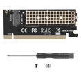 thumbnail image 1 of Methold MX16 PCIE 3.0 M.2 NVME SSD Converter Extender M Key Tarjeta adaptadora de disco duro Juegos de teclado y mouse para computadora, 1 of 1