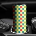thumbnail image 3 of 20oz Multi Color Checkerboard Checkered Pattern Skinny Tumblers Stainless Steel Tumbler with Lid and Straw,Vacuum Insulated Double Wall Travel Tumbler Cups with Cleaning Brush for Coffee,Tea, 3 of 6
