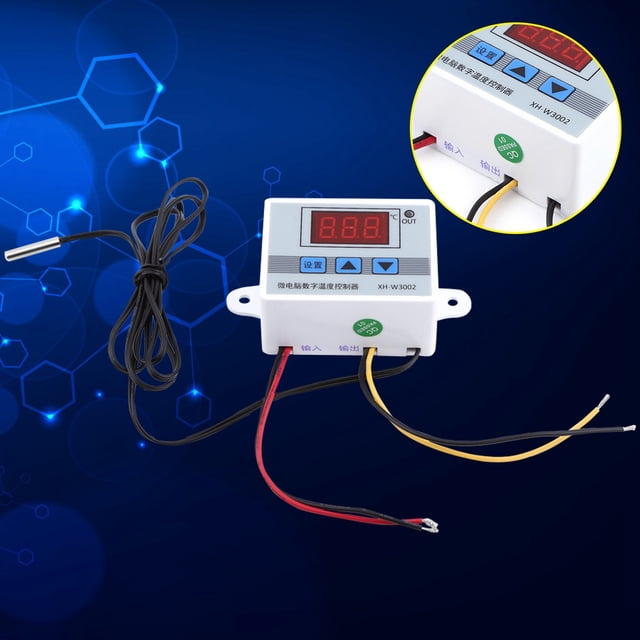 Digital Thermostat, Durable Resin Sealing Treatment Waterproof Thermostat Switch, For Equipment Case Air Conditioning System