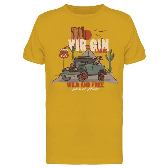 Virgin Lands Desert T-Shirt Men -Image by Shutterstock, Male Small