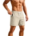 thumbnail image 3 of Yievot Athletic Shorts for Men Drawstring Elastic Waist Gym Sport Running Shorts with Zipper Pockets, 3 of 9