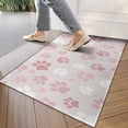thumbnail image 4 of Pink Dog Paw Door Rugs,Washable Non Slip Door Mats Indoor,Decorative Door Mats,Entry Mat Indoor for Entrance,Bedroom,Kitchen,Bathroom,17"x30", 4 of 6