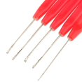 thumbnail image 1 of Langgg 5 Pcs Crochet de Traction Extension d'Aiguille Aiguille de Traction Aiguille Aiguille Kit d'Extension de Cheveux Kit d'Extension de Cheveux Outils pour Extensions de Cheveux Micro Anneau Rouge, 1 of 7