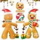 thumbnail image 5 of Hombre inflable navideño Fayavoo Gingerbread Man de 8 pies con 8 LED, 5 of 7