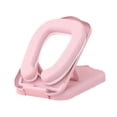 thumbnail image 3 of Almohada para siesta en forma de U, cómoda, plegable, portátil, para escritorio, para adultos y niños, almohada de viaje multifunción, funda lavable Rosa, 3 of 9